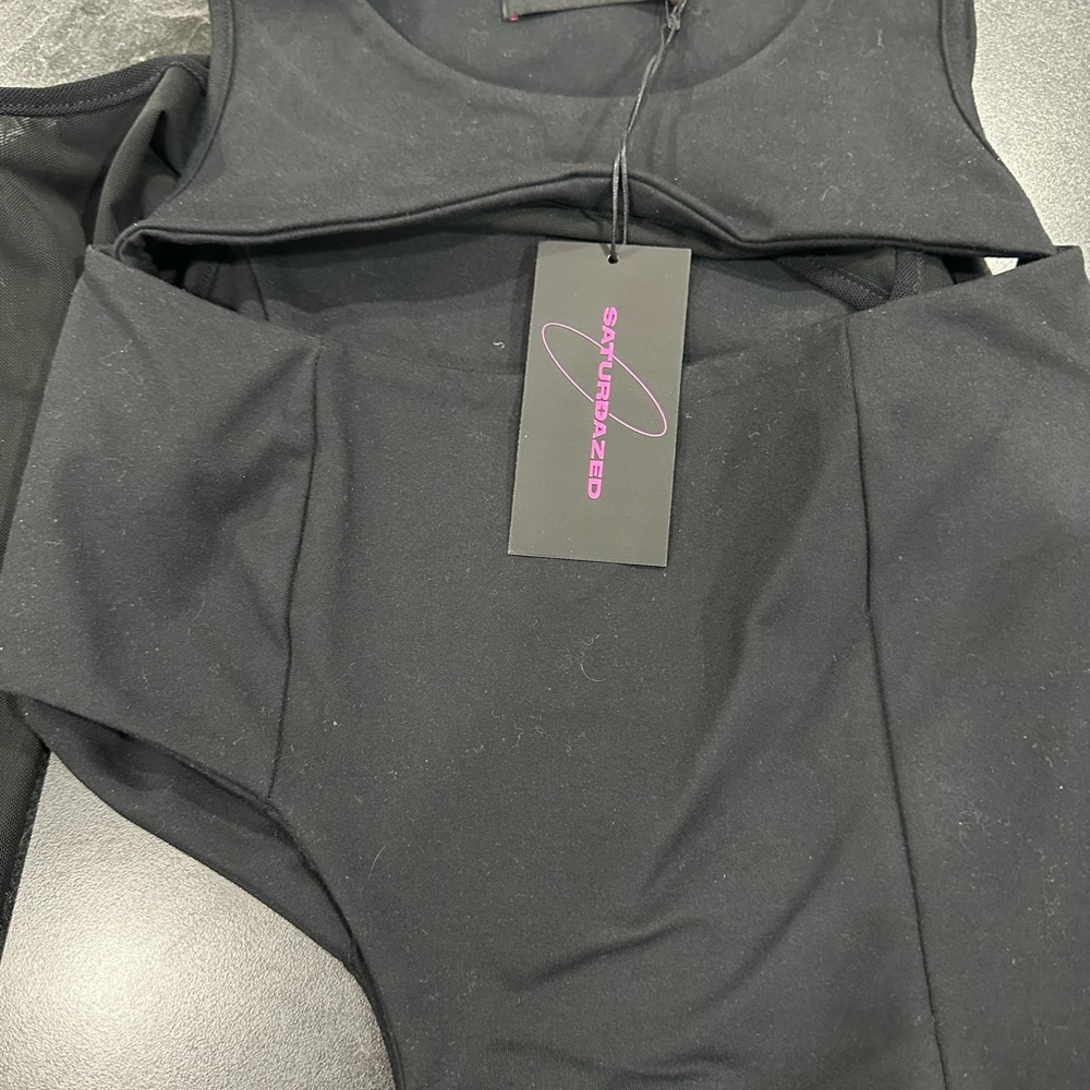 Saturdazed Black Bodysuit